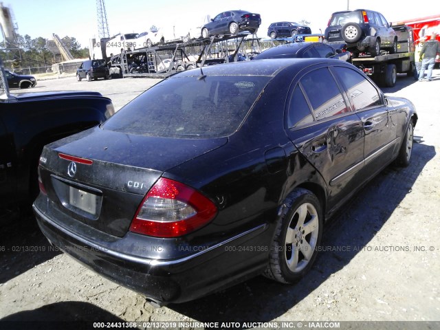 WDBUF26J85A563230 - 2005 MERCEDES-BENZ E 320 CDI BLACK photo 4