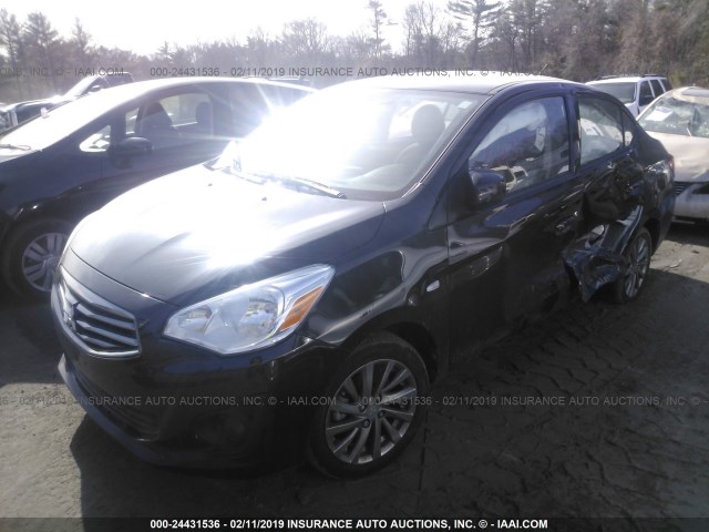 ML32F3FJ4JHF06318 - 2018 MITSUBISHI MIRAGE G4 ES Negro foto 2