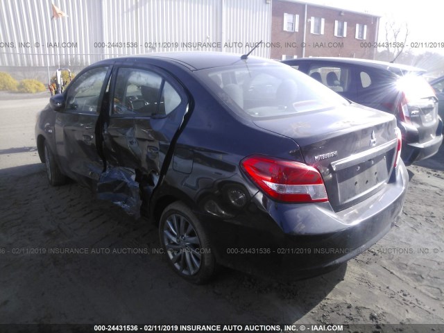 ML32F3FJ4JHF06318 - 2018 MITSUBISHI MIRAGE G4 ES Negro foto 3