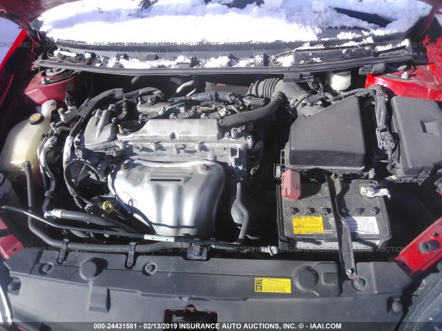 JTKJF5C76E3067869 - 2014 TOYOTA SCION TC 红色 照片 10