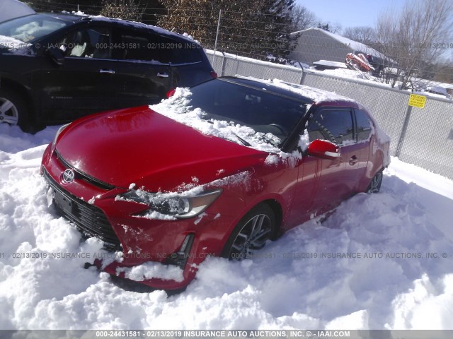 JTKJF5C76E3067869 - 2014 TOYOTA SCION TC 红色 照片 2