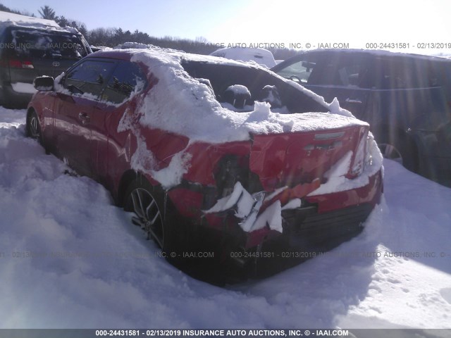 JTKJF5C76E3067869 - 2014 TOYOTA SCION TC 红色 照片 6