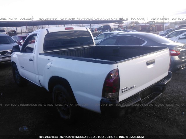 5TENX22NX6Z169666 - 2006 TOYOTA TACOMA WHITE photo 3