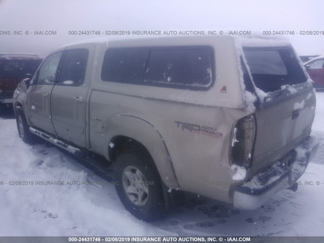 5TBDT44104S436653 - 2004 TOYOTA TUNDRA DOUBLE CAB SR5 TAN photo 3