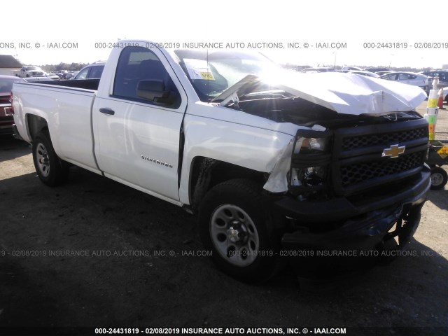 1GCNCPEH4EZ128913 - 2014 CHEVROLET SILVERADO C1500 WHITE photo 1