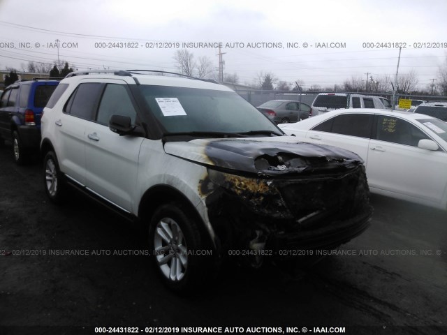 1FM5K7D84DGB32826 - 2013 FORD EXPLORER XLT WHITE photo 1