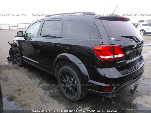 3C4PDCBB9HT524958 - 2017 DODGE JOURNEY SXT BLACK photo 3