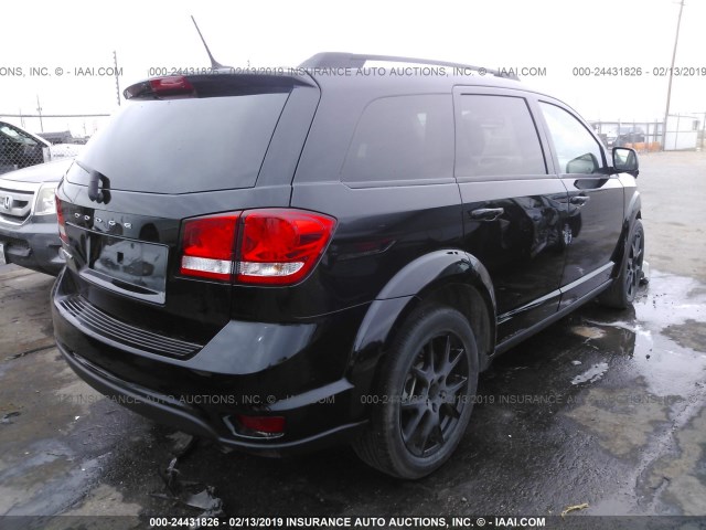 3C4PDCBB9HT524958 - 2017 DODGE JOURNEY SXT BLACK photo 4