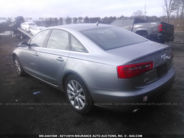 WAUGFAFC2FN028802 - 2015 AUDI A6 PREMIUM PLUS GRAY photo 3