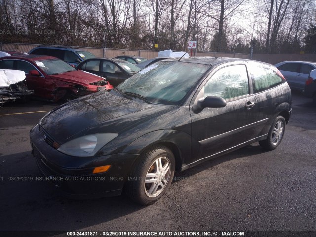 3FAFP31353R173748 - 2003 FORD FOCUS ZX3 BLACK photo 2