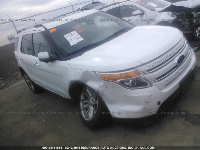 1FM5K7F89DGC79964 - 2013 FORD EXPLORER LIMITED WHITE photo 1