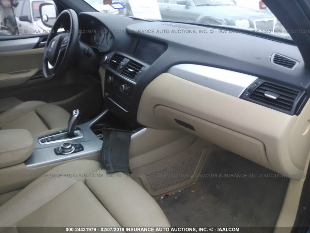 5UXWX9C55D0D06703 - 2013 BMW X3 XDRIVE28I BLUE photo 5