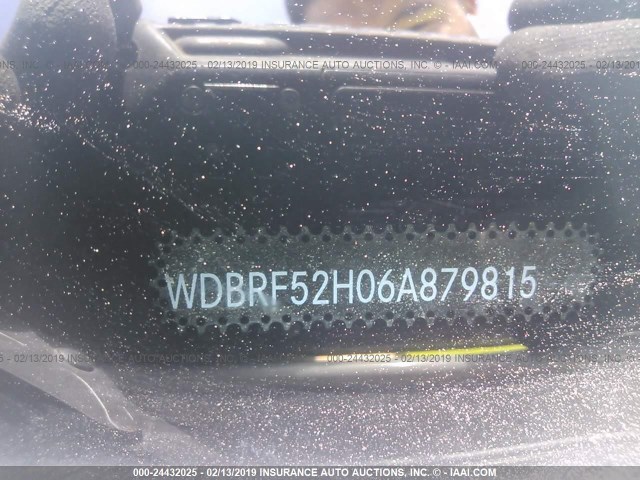 WDBRF52H06A879815 - 2006 MERCEDES-BENZ C GENERATION 2006 230 WHITE photo 9