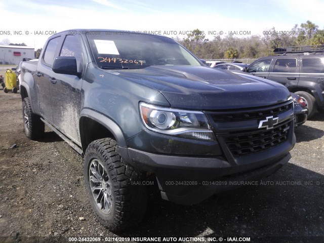 1GCGTEEN2H1289122 - 2017 CHEVROLET COLORADO ZR2 GREEN photo 6