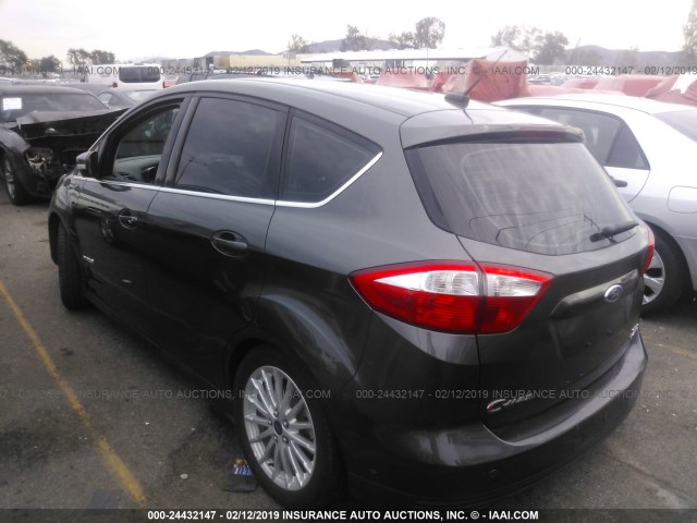 1FADP5BU9FL123075 - 2015 FORD C-MAX SEL GRAY photo 3