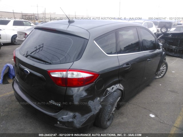 1FADP5BU9FL123075 - 2015 FORD C-MAX SEL GRAY photo 4