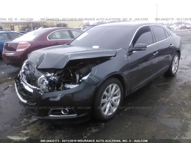 1G11H5SL9EF231736 - 2014 CHEVROLET MALIBU LTZ BLACK photo 2