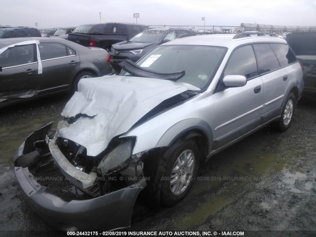 4S4BP61C377315369 - 2007 SUBARU LEGACY OUTBACK 2.5I SILVER photo 2