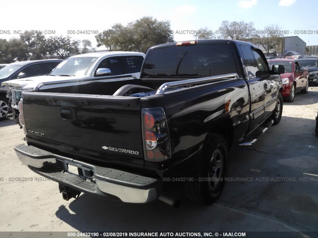 2GCEC19T841153686 - 2004 CHEVROLET SILVERADO C1500 BLACK photo 4