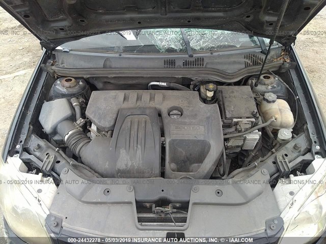 1G2AL18F787285765 - 2008 PONTIAC G5 BLACK photo 10