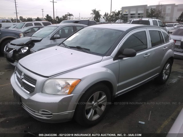 1B3CB4HA9AD619333 - 2010 DODGE CALIBER SXT SILVER photo 2