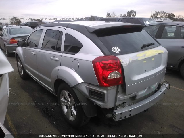 1B3CB4HA9AD619333 - 2010 DODGE CALIBER SXT SILVER photo 3