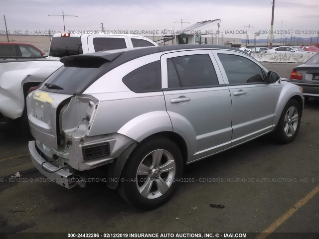 1B3CB4HA9AD619333 - 2010 DODGE CALIBER SXT SILVER photo 4