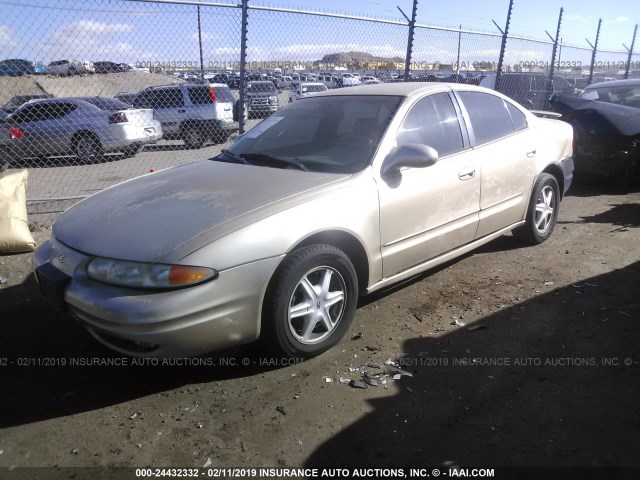 1G3NL52E73C242144 - 2003 OLDSMOBILE ALERO GL BEIGE photo 2