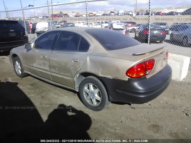 1G3NL52E73C242144 - 2003 OLDSMOBILE ALERO GL BEIGE photo 3