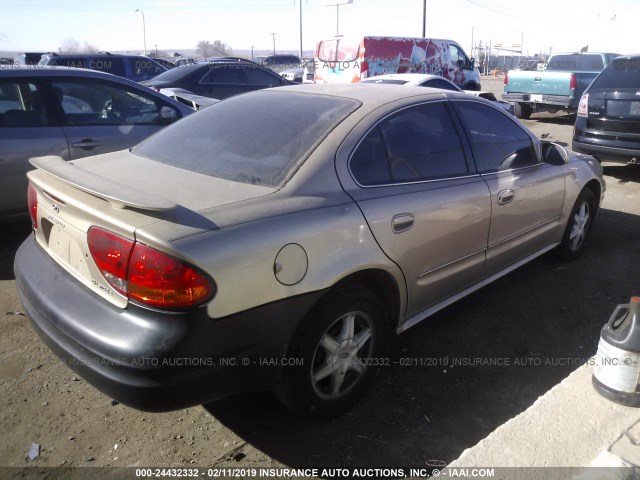 1G3NL52E73C242144 - 2003 OLDSMOBILE ALERO GL BEIGE photo 4