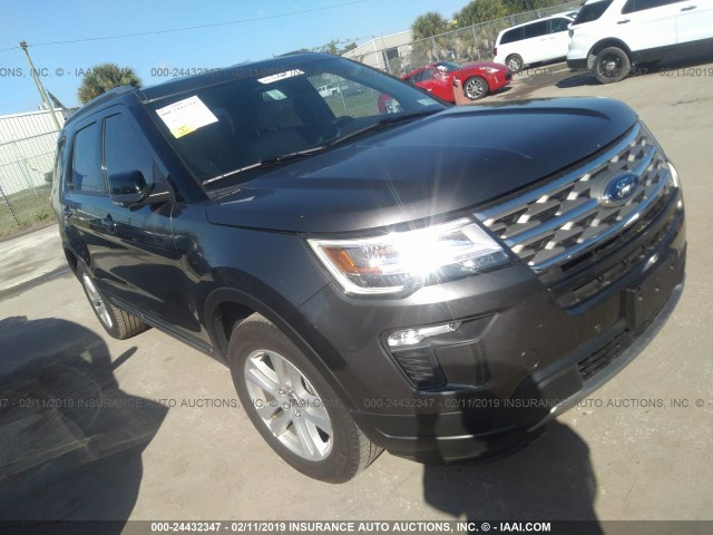 1FM5K8D84JGB70039 - 2018 FORD EXPLORER XLT GRAY photo 1