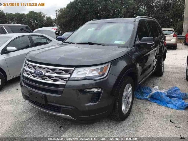 1FM5K8D84JGB70039 - 2018 FORD EXPLORER XLT GRAY photo 14