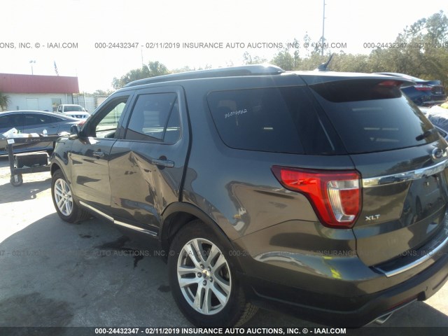 1FM5K8D84JGB70039 - 2018 FORD EXPLORER XLT GRAY photo 6