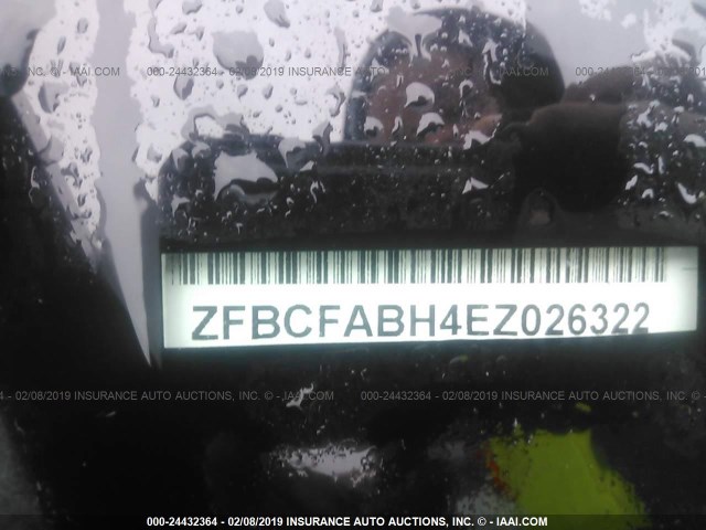 ZFBCFABH4EZ026322 - 2014 FIAT 500L EASY WHITE photo 9