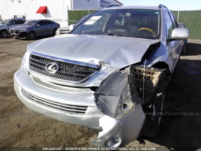 JTJHW31U972014088 - 2007 LEXUS RX 400H SILVER photo 2