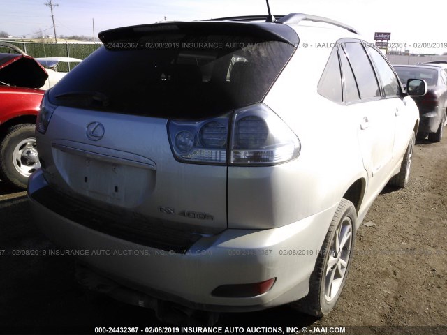 JTJHW31U972014088 - 2007 LEXUS RX 400H SILVER photo 4