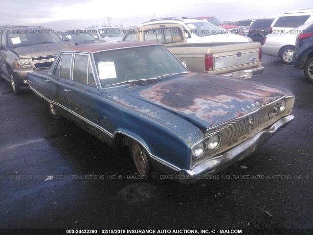 WH41F75122419 - 1967 DODGE CORONET 4 DOOR SEDAN 6 PA  BLUE photo 1