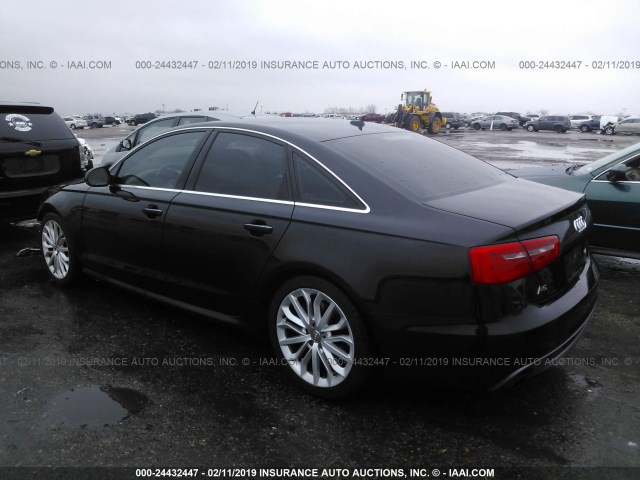 WAUHGAFC9CN067061 - 2012 AUDI A6 PRESTIGE BLACK photo 3