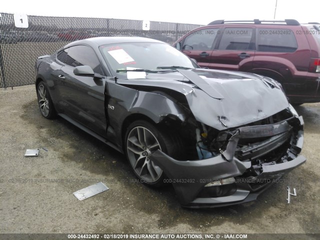 1FA6P8CF6G5283754 - 2016 FORD MUSTANG GT GRAY photo 1