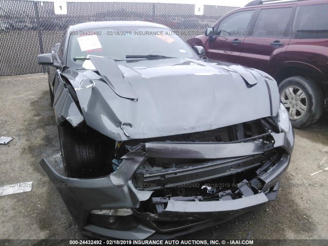 1FA6P8CF6G5283754 - 2016 FORD MUSTANG GT GRAY photo 6