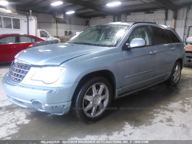 2A8GF78X18R608238 - 2008 CHRYSLER PACIFICA LIMITED BLUE photo 2