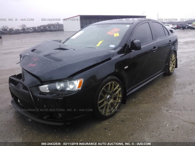 JA3AV66V79U030449 - 2009 MITSUBISHI LANCER RALLIART BLACK photo 2