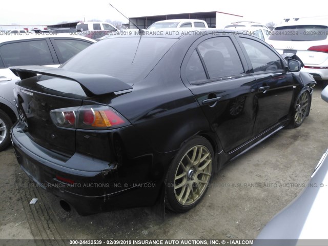 JA3AV66V79U030449 - 2009 MITSUBISHI LANCER RALLIART BLACK photo 4