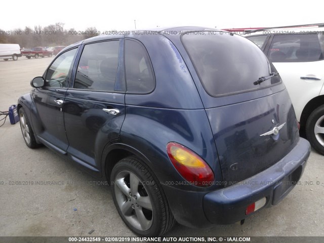 3C8FY78G83T553336 - 2003 CHRYSLER PT CRUISER GT BLUE photo 3