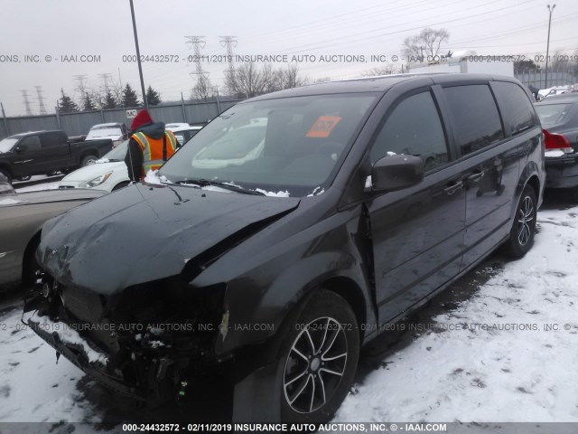 2C4RDGBG8GR137573 - 2016 DODGE GRAND CARAVAN SE GRAY photo 2