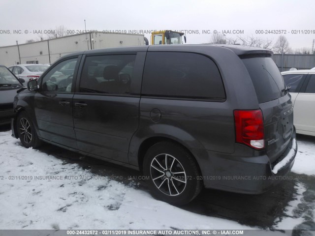 2C4RDGBG8GR137573 - 2016 DODGE GRAND CARAVAN SE GRAY photo 3