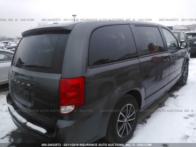 2C4RDGBG8GR137573 - 2016 DODGE GRAND CARAVAN SE GRAY photo 4