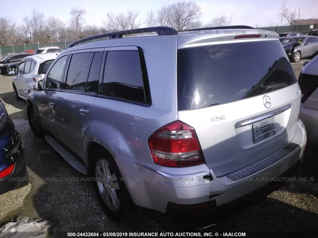 4JGBF71E39A516611 - 2009 MERCEDES-BENZ GL 450 4MATIC SILVER photo 3