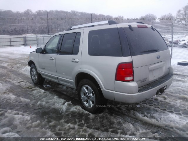 1FMDU75K85ZA72300 - 2005 FORD EXPLORER LIMITED SILVER photo 3