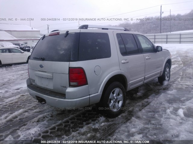 1FMDU75K85ZA72300 - 2005 FORD EXPLORER LIMITED SILVER photo 4